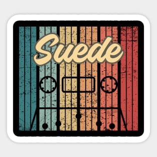 suede cassette retro vintage Sticker